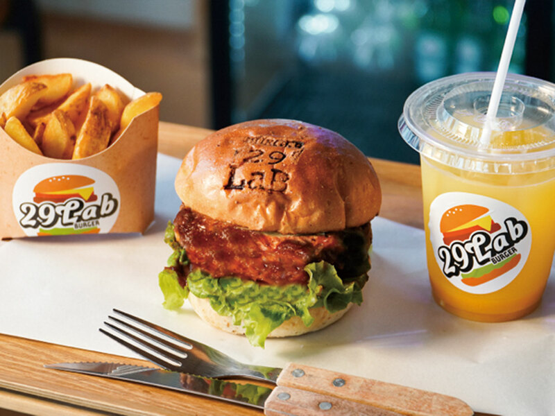 油彩『Burger Set』 油彩『Burger Set』